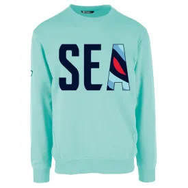 Seattle Kraken Ice Blue Zane SEA Crewneck